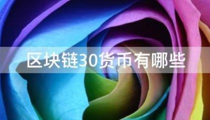 区块链30货币有哪些