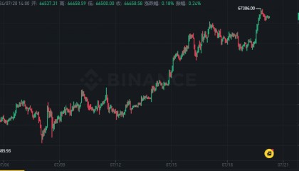 BTC触及 67,000 美元！ETH ETF即将面世！BONK 和 Mog 上涨引爆山寨币热潮！