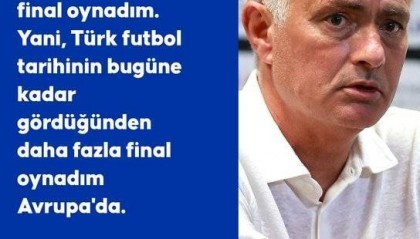 穆帅：过去7年我踢了2次欧战决赛，比土耳其足球历史参加次数都多