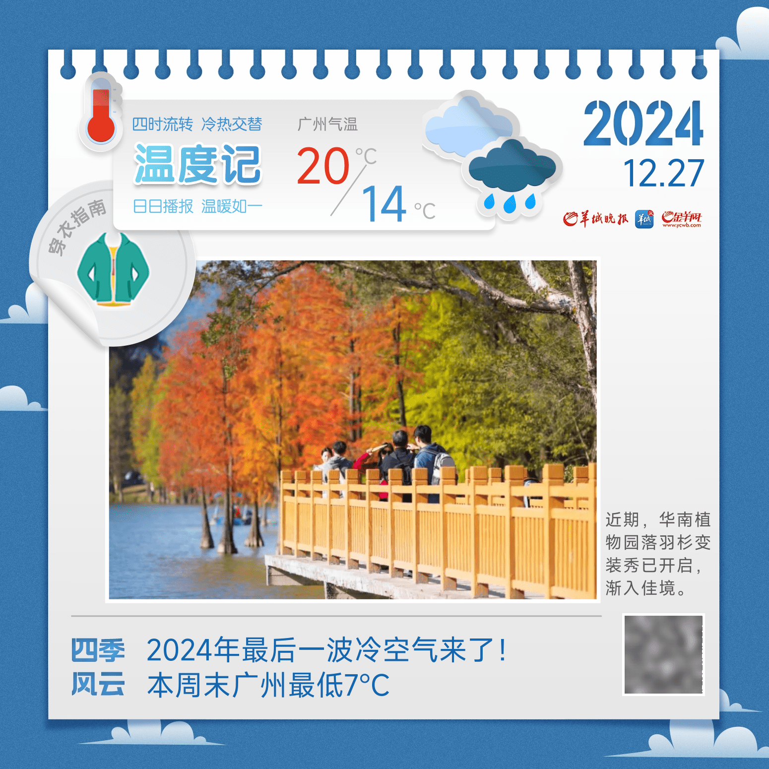 2024最后一波冷空气来了！本周末广州最低7℃｜温度记