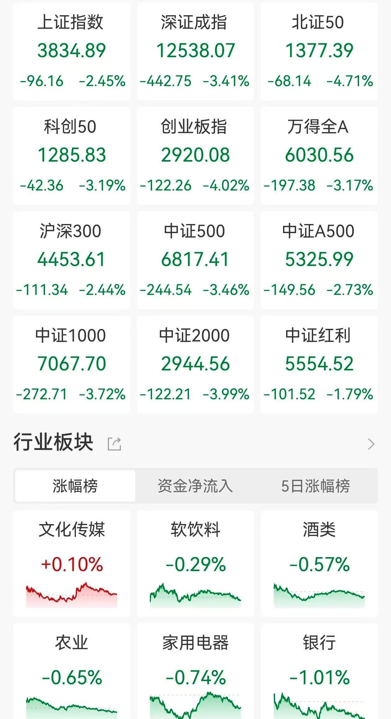 A股收评:指数放量大跌!沪指跌2.45%,创指、北证50跌逾4%,锂矿、锂电股跌停潮,江龙船艇涨超14%!近5100股下跌成交1.98万亿放量2610亿